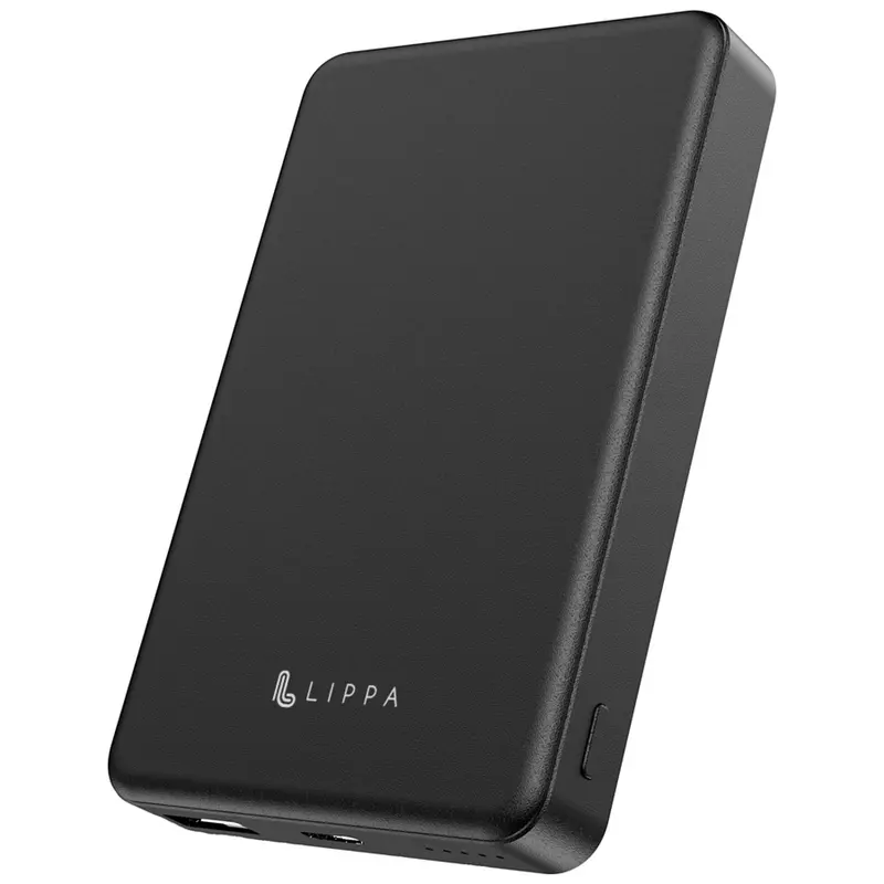 10.000 mAh MagSafe Powerbank 22,5W, Sort