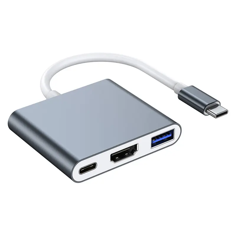 3-in-1 60W USB-C PD 4K HDMI Hub