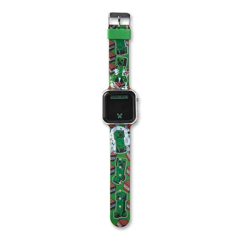 Accutime Børne-LED Ur - Justerbar Rem - Minecraft V2