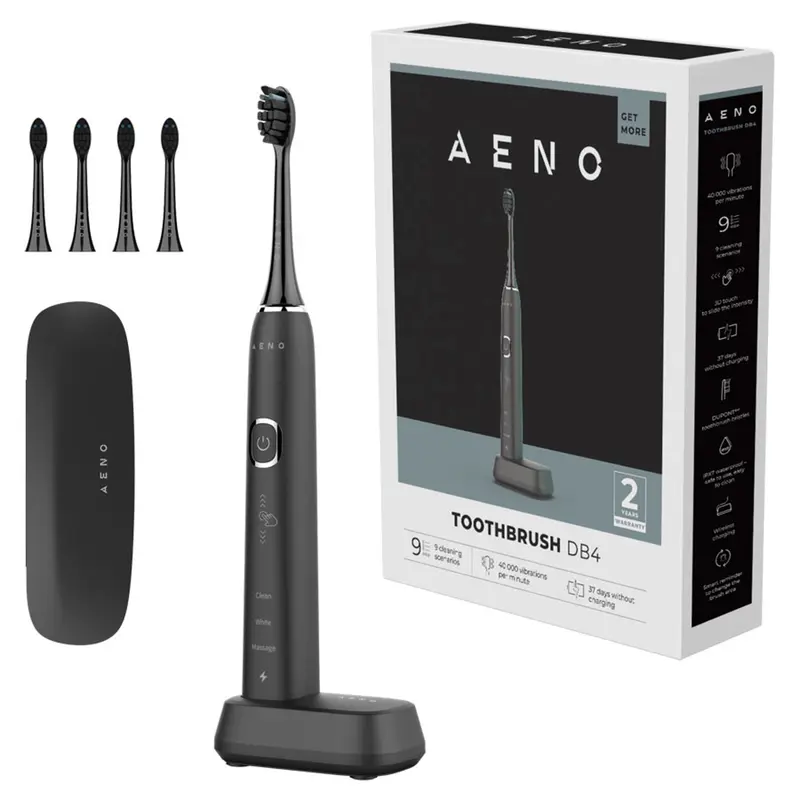 AENO DB4 Sonic Elektrisk Tandbørste, Sort