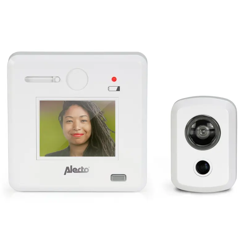 Alecto - Digital dørspion med 2,4" display Hvid - DC-700