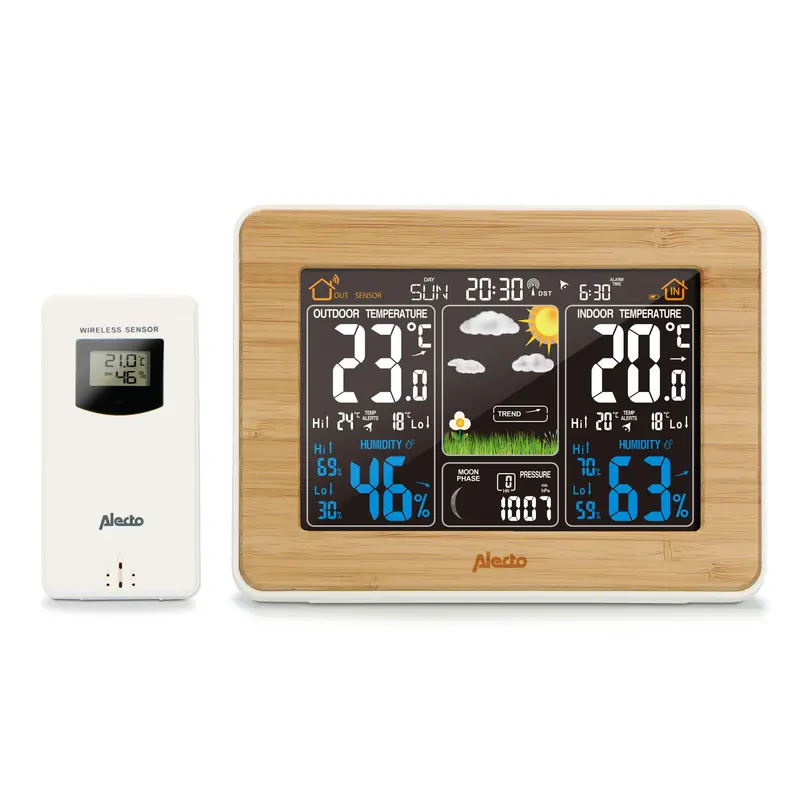 Alecto - Weather station with wireless sensor Bamboo - WS-1560