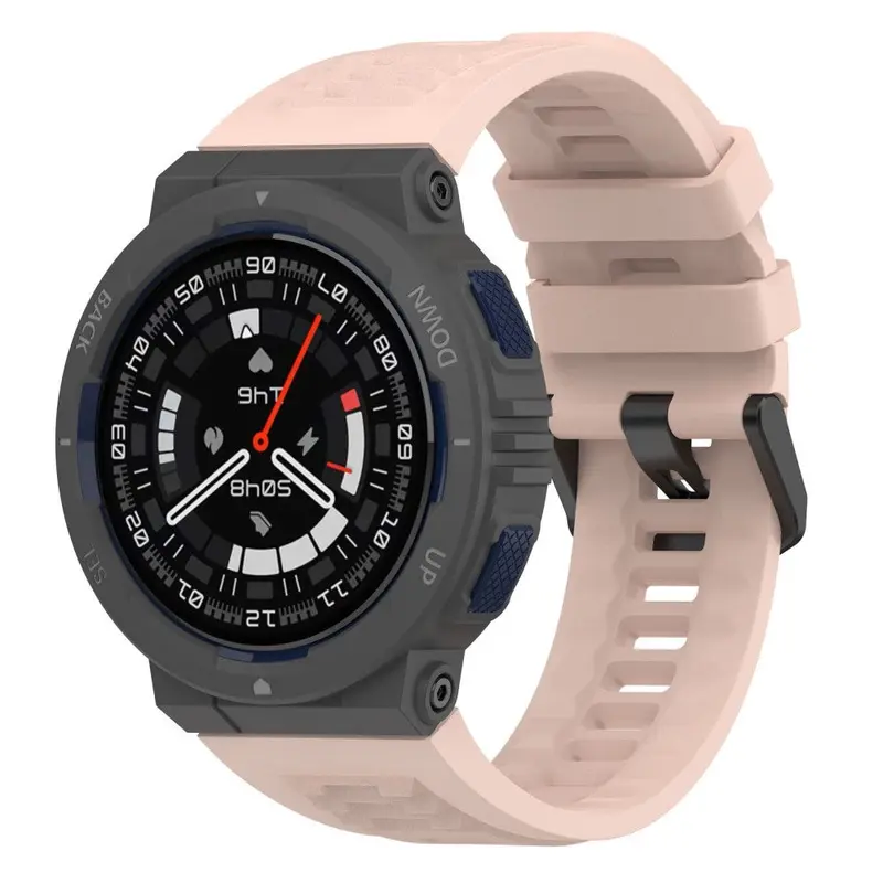 Amazfit Active Edge Rem i Silikone inkl. Stifter - Lyserød