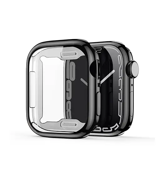Apple Watch (38/40/42/44mm) - DeLX™ 360° M-Plating Cover - Sort