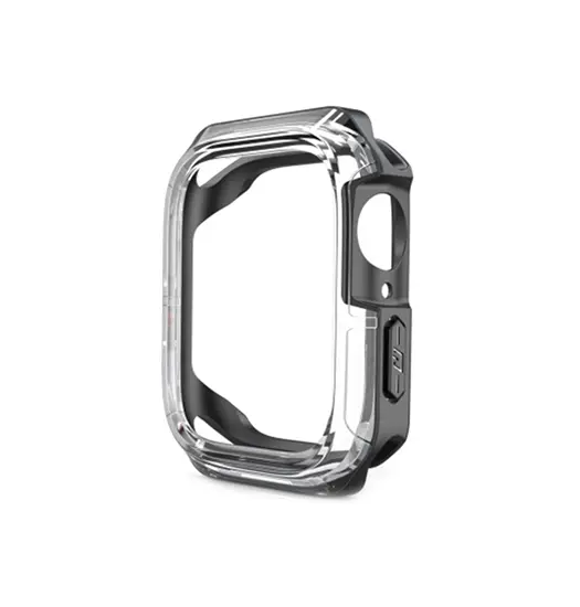 Apple Watch (40/41/44/45mm) - LUX™ 2.0 Full Cover - Sort/Klar