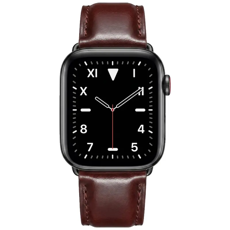 Apple Watch Læderrem 38/40/41/42mm, Mørkebrun
