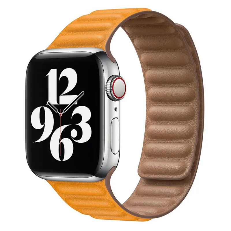 Apple Watch magnetisk læderrem 38/40/41, Gulbrun