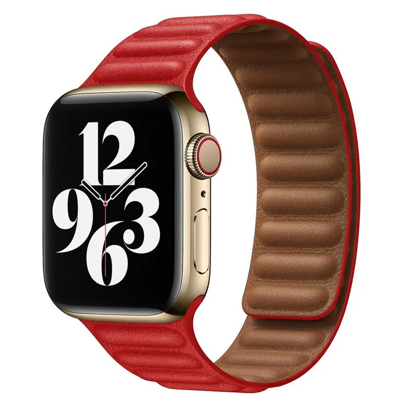 Apple Watch magnetisk læderrem 38/40/41, Rød