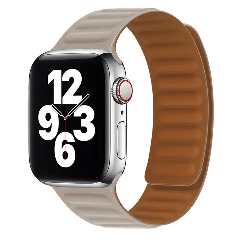 Apple Watch magnetisk læderrem 42/44/45/49, Beige