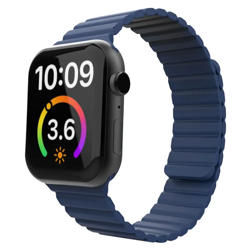 Apple Watch magnetisk silikonerem 38/40/41, Navyblå