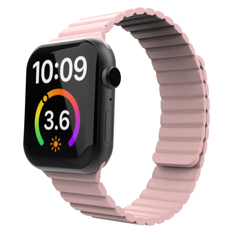 Apple Watch magnetisk silikonerem 38/40/41, Pink