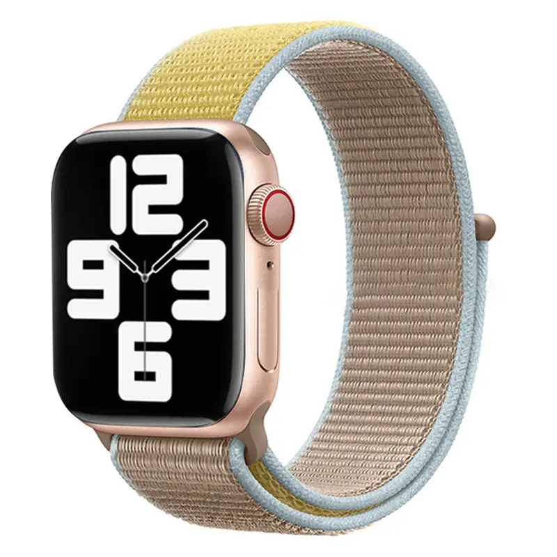 Apple Watch nylonrem 42/44/45/49, Karamel