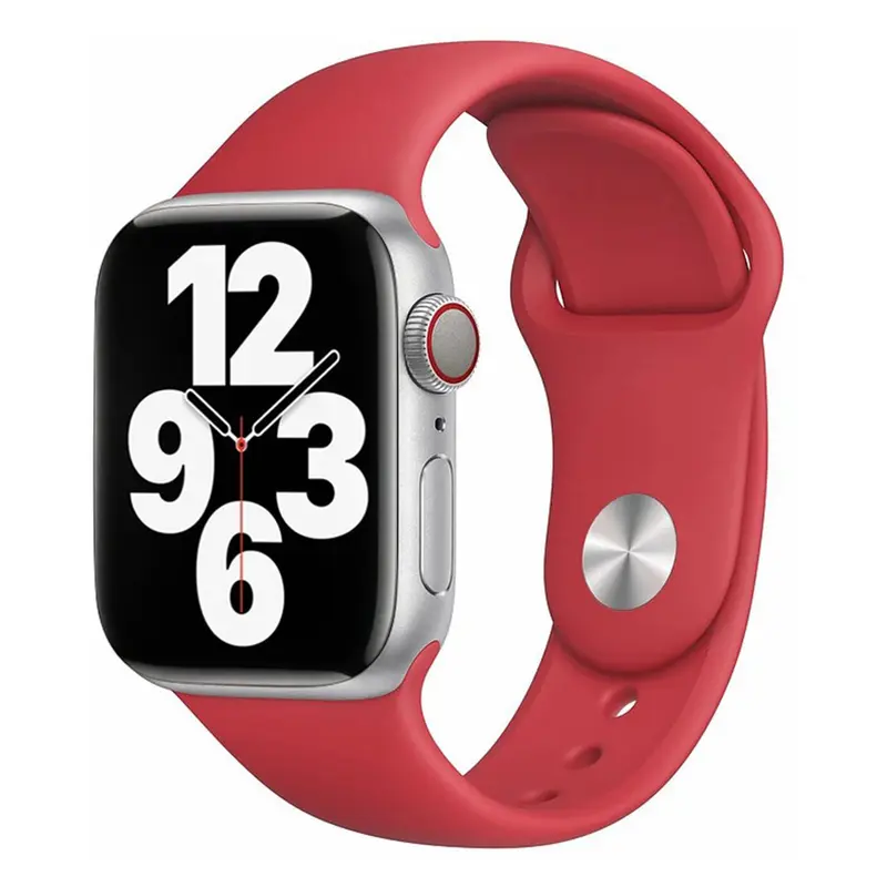 Apple Watch silikonerem 42/44/45/49, Rød
