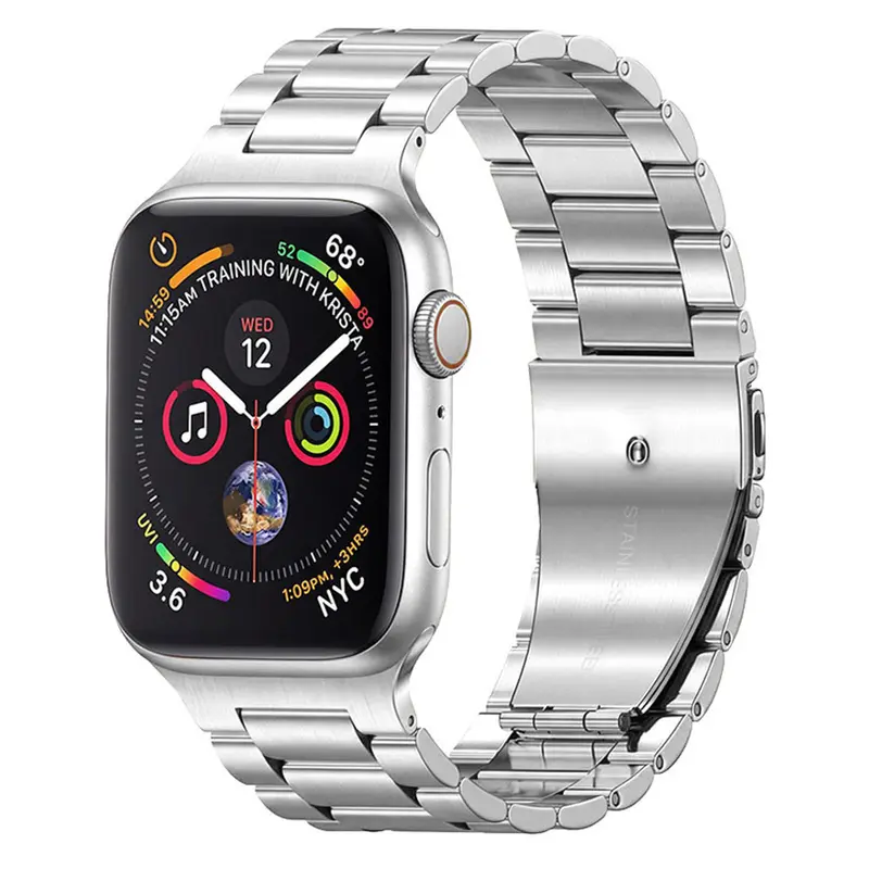 Apple Watch urlænke i rustfri stål 38/40/41, Sølv
