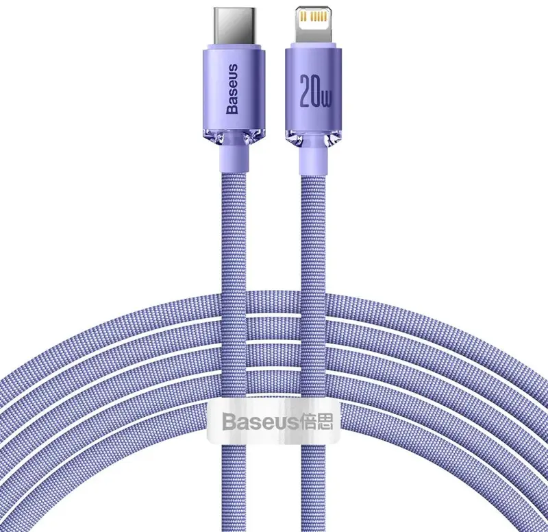 Baseus Cafule Kabel 20W USB-C til Lightning 2m - Lilla