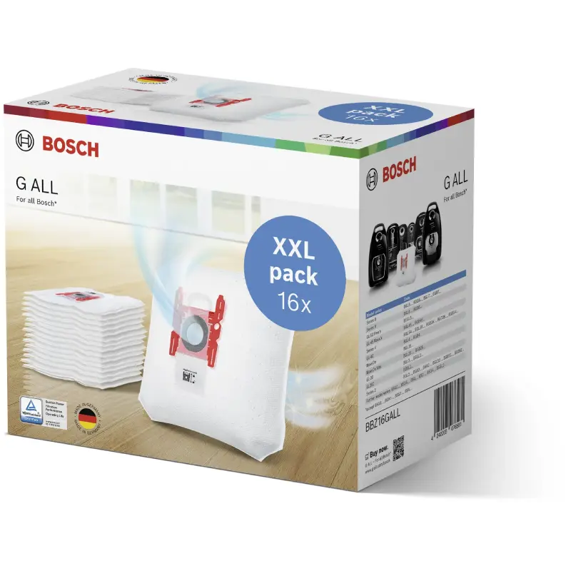 Bosch BBZ16GALL Gall støvsugerposer (16 pak)