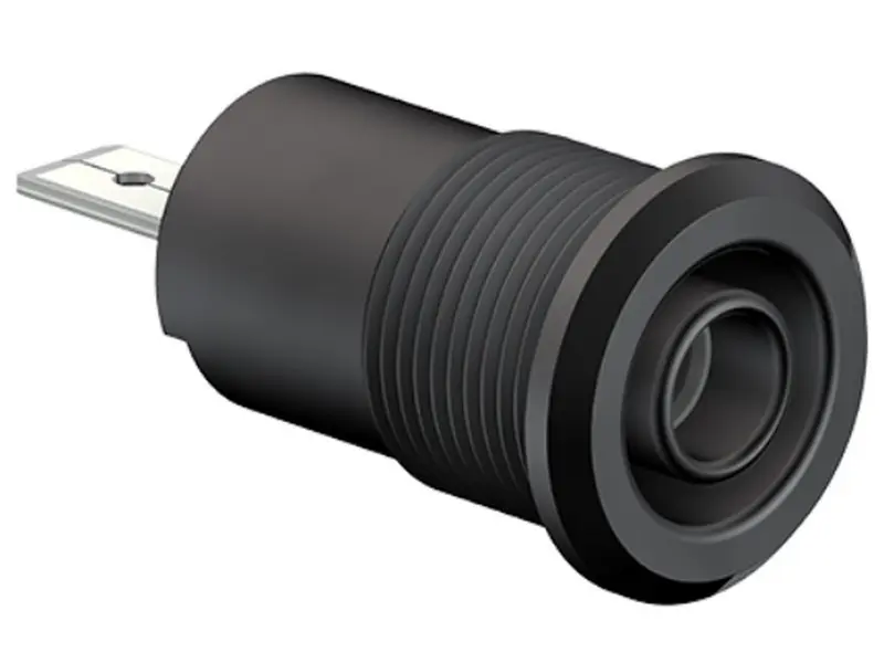 Bøsning BI-SLB4-F/A 4 mm, sort