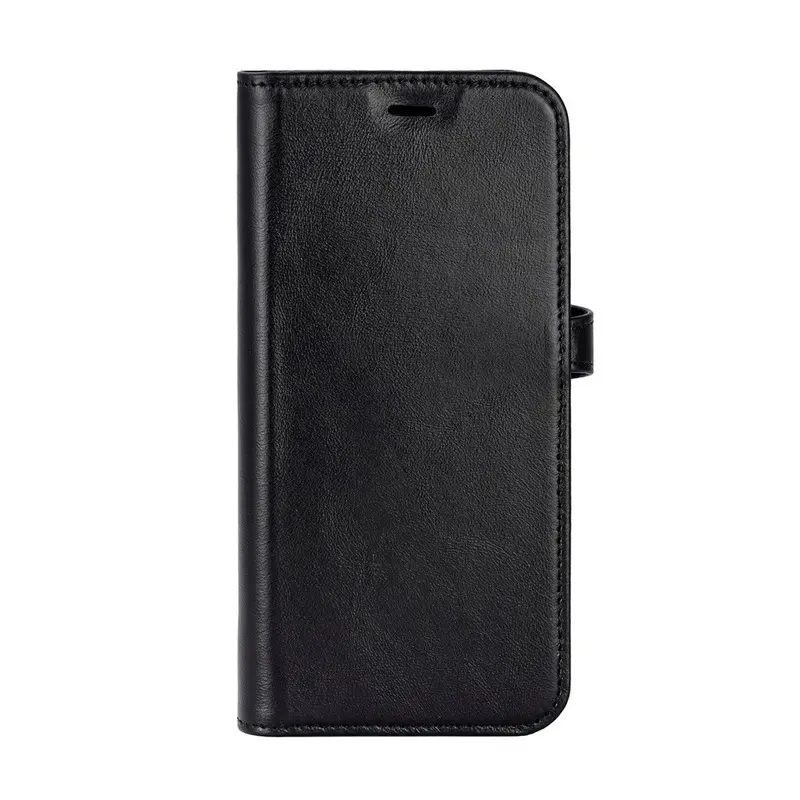 Buffalo iPhone 17 Ægte Læder Flip Cover - Sort