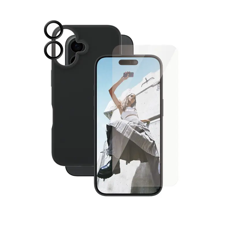 CARE™ by PanzerGlass® 3-i-1 Pakke iPhone 16