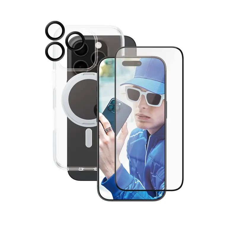 CARE™ by PanzerGlass® 3-in-1 Ceramic Pakke iPhone 16 Pro