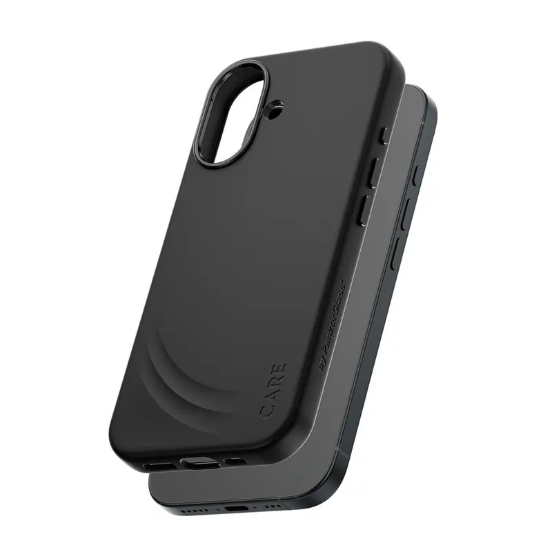 CARE™ by PanzerGlass® Flow Case Sort m. Haptic Button & MagSafe iPhone 17