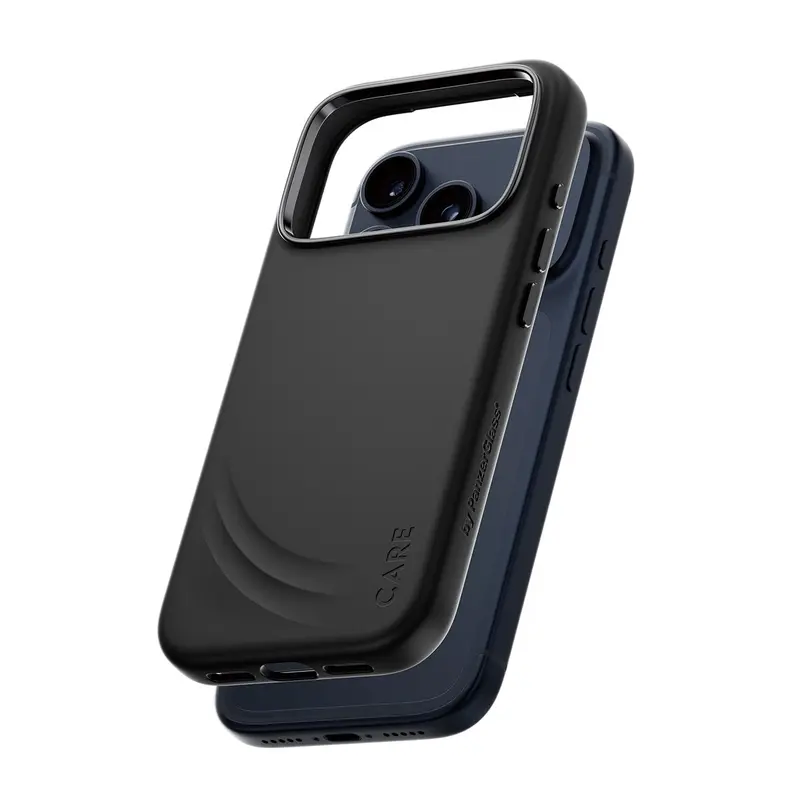 CARE™ by PanzerGlass® Flow Case Sort m. Haptic Button & MagSafe iPhone 18 Pro | 17 Pro