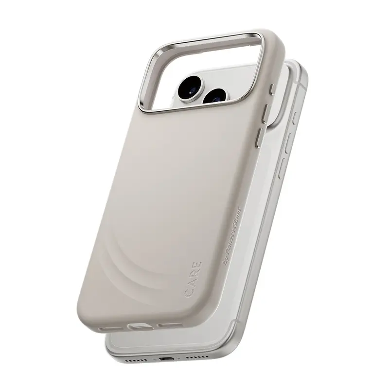 CARE™ by PanzerGlass® Flow Case Vanilla m. Haptic Button & MagSafe iPhone 18 Pro Max | 17 Pro Max