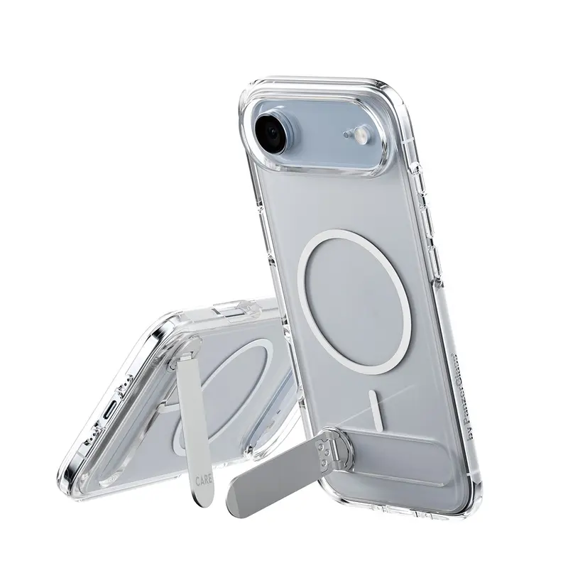 CARE™ by PanzerGlass® Kickstand Case Transparent m. MagSafe iPhone Air