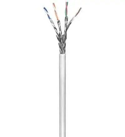 Cat 6 S/FTP Netværkskabel bulk i hvid