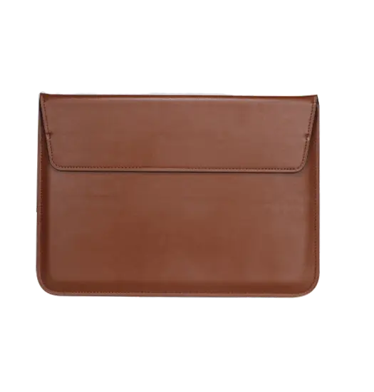 Computer/PC 13" - Retro Diary Vegan Læder Sleeve - Vintage Brun