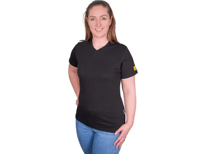Damemodel ESD T-shirt sort str.