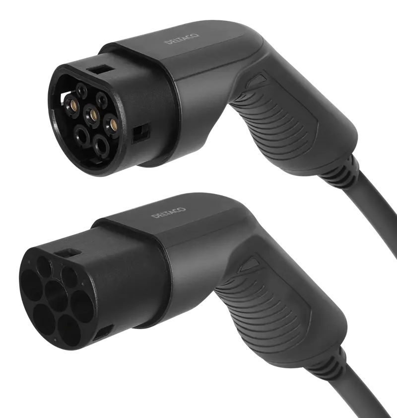 Deltaco e-Charge EV-3215 ladekabel - Type 2 til Type 2