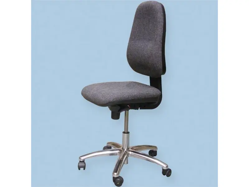 DEMO ESD Stol Ergonomisk Plus sort, siddehøjde 45-60 cm