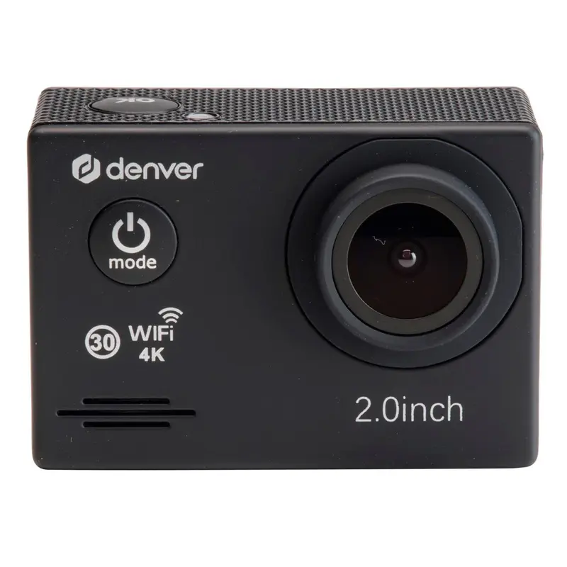 Denver ACK-8064 4K Action Kamera - Vandtæt Etui Medfølger - Sort