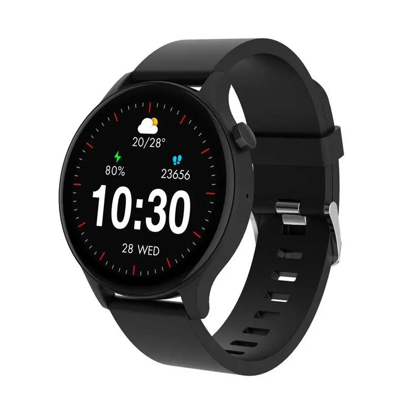 Denver Bluetooth Smartwatch med Sundhedssporing og Stemmekontrol - Sort