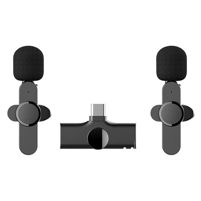 Dobbelt Trådløs Lavalier Mikrofon, USB-C