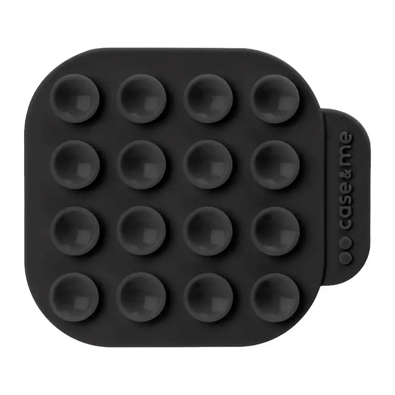 Dobbeltsidet Silikone Sugekop Mobilholder - case&me - Sort
