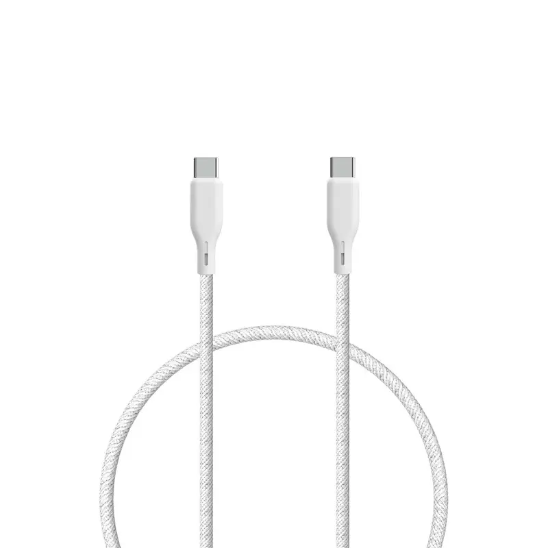 ËSSENTIALS by Upström 100W USB-C til USB-C Kabel - 1.2m - Hvid