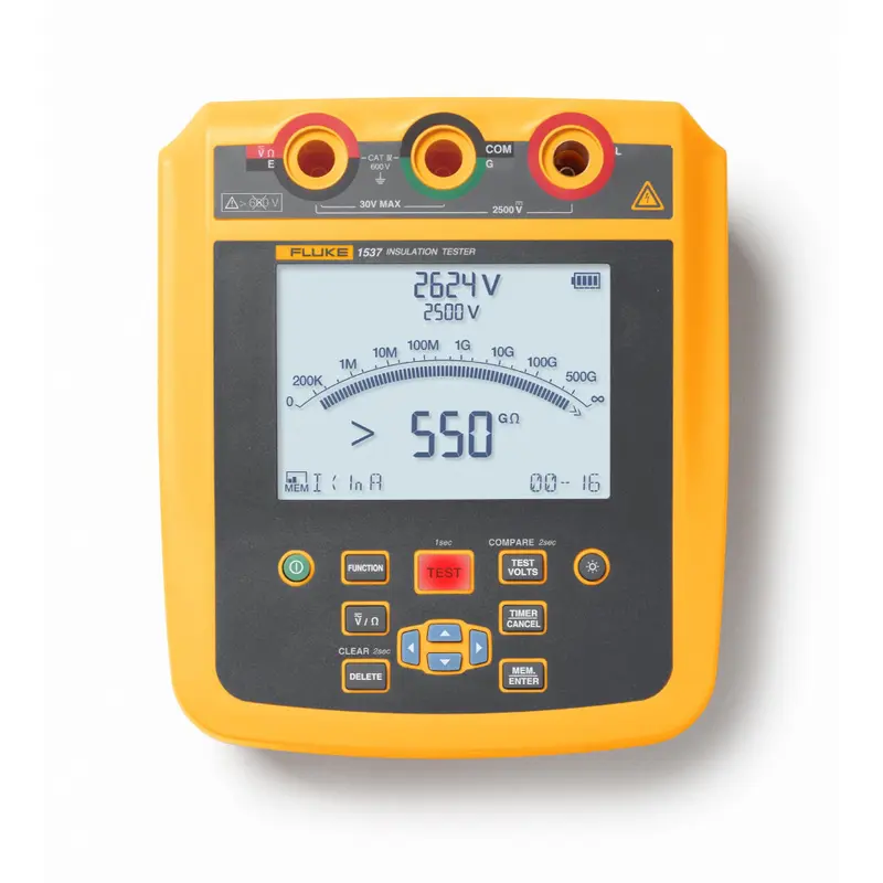 FLUKE-1537,2500V AVANCERET ISOLATIONSTESTER
