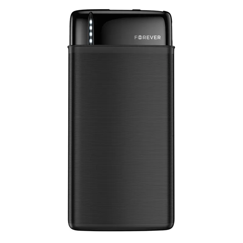 Forever TB-100L 20.000 mAh Powerbank, Sort