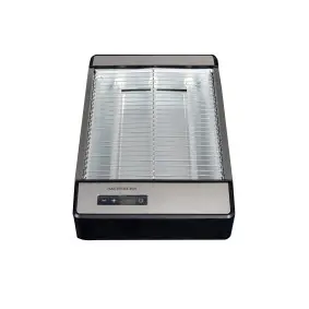 Gastronoma Flad brødrister, børstet rustfrit stål sort, 920 watt