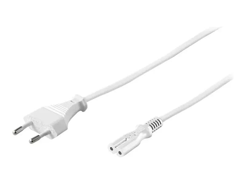 Goobay Powerkabel - 8-talsstik - Hvid