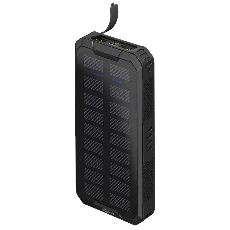 Goobay Udendørs Solcelle Power Bank – 20.000 mAh
