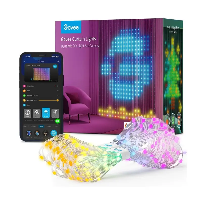 Govee WiFi & Bluetooth Gardinlys - Hvid