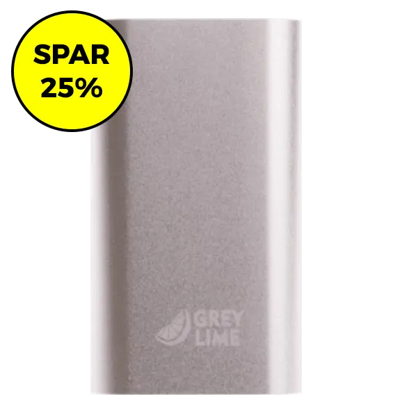GreyLime Power Tough - 5.200 mAh - Sølv