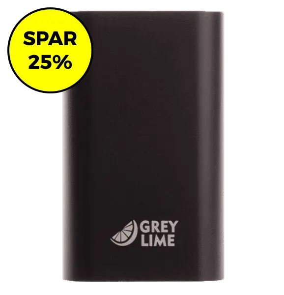 GreyLime Power Tough - 5.200 mAh - Sort