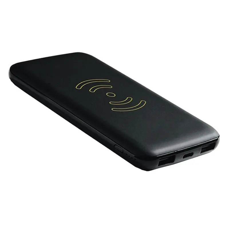 GreyLime trådløs 6.000 mAh powerbank, Sort