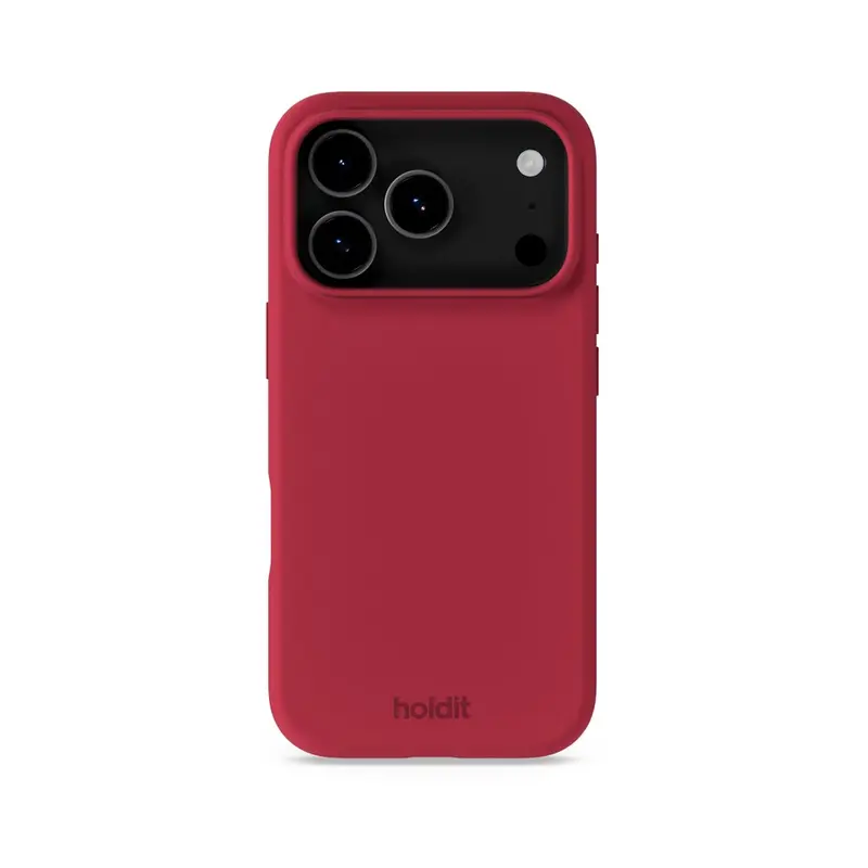 Holdit iPhone 18 Pro / 17 Pro Soft Touch Silikone Mobil Cover - Red Velvet