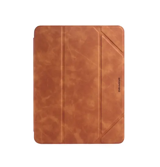 iPad Mini 4/5 - DG.MING™ Trifold Læder Cover m. Stander - Brun