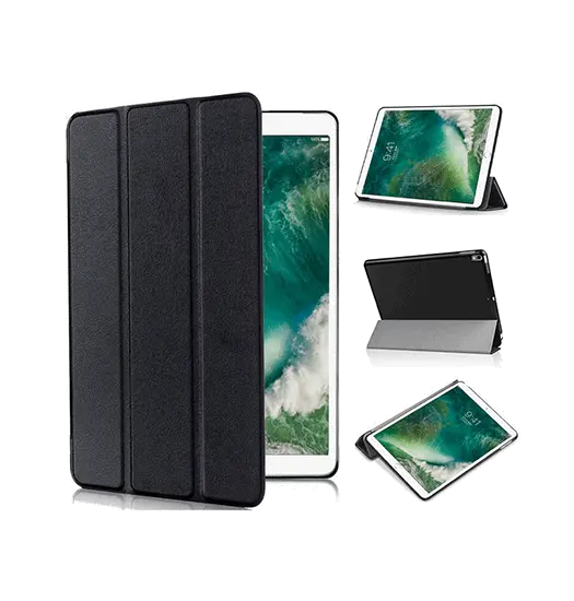 iPad Mini 4/5 - NX Design™ Smart Trifold PU Læder Cover - Sort
